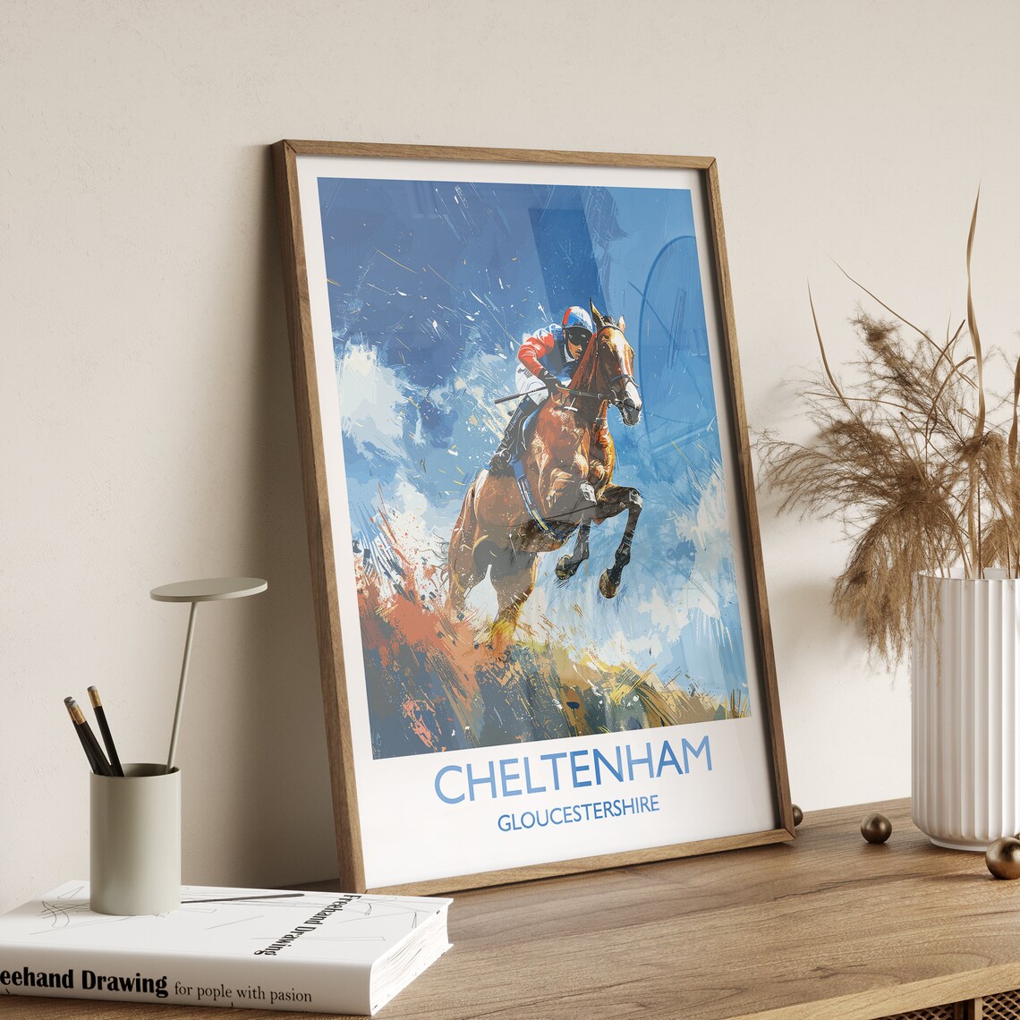 Cheltenham Travel Poster, Gloucestershire England Art Print - Image 2