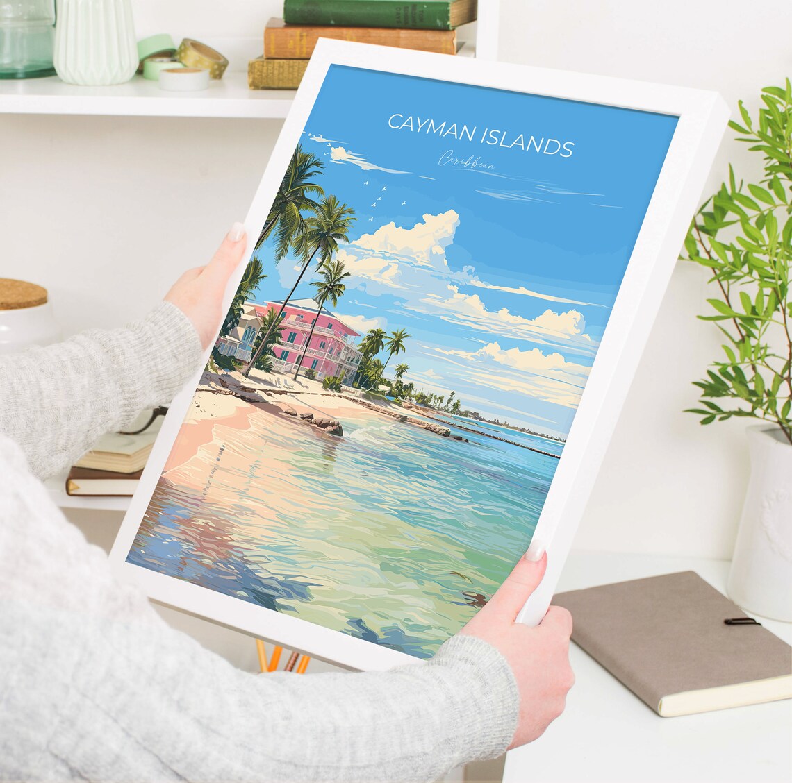 Cayman Islands Travel Poster, Caribbean Wall Art - Image 5