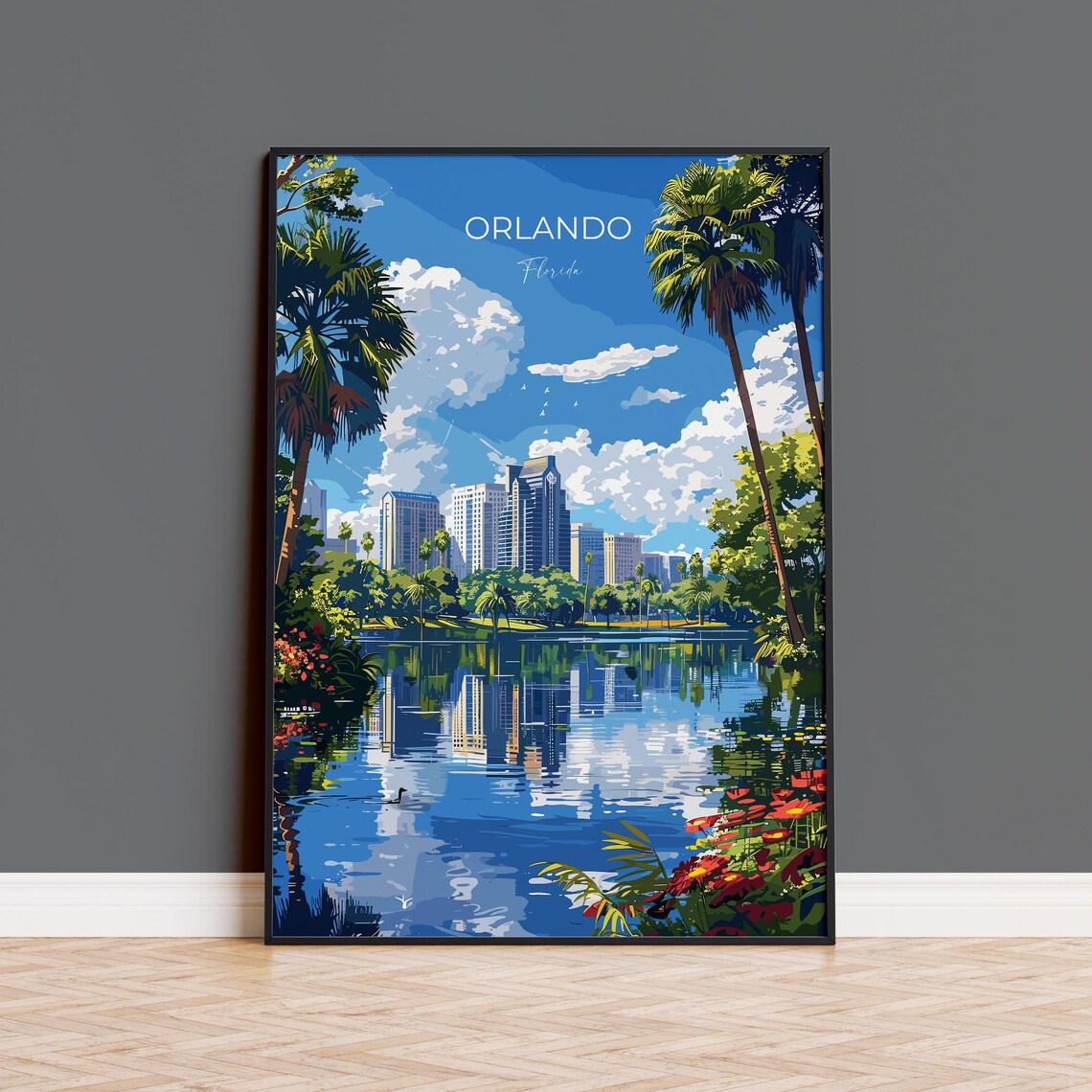Orlando Travel Poster, Florida Art Print