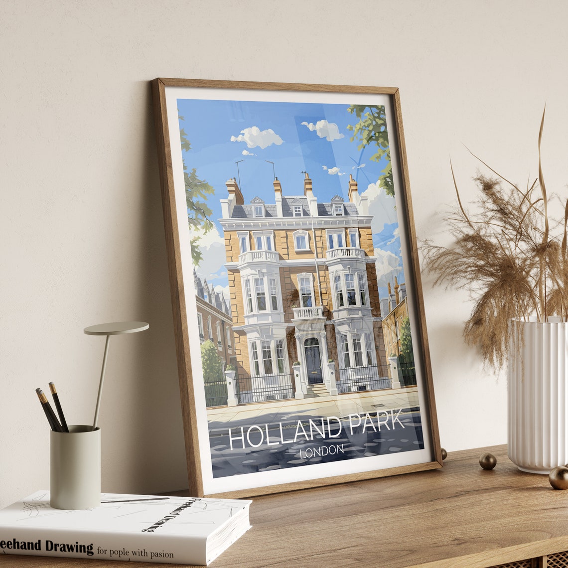 Holland Park Travel Print Travel Poster Of Holland Park London England London Art Lovers Gift Wall Art Print - Image 2
