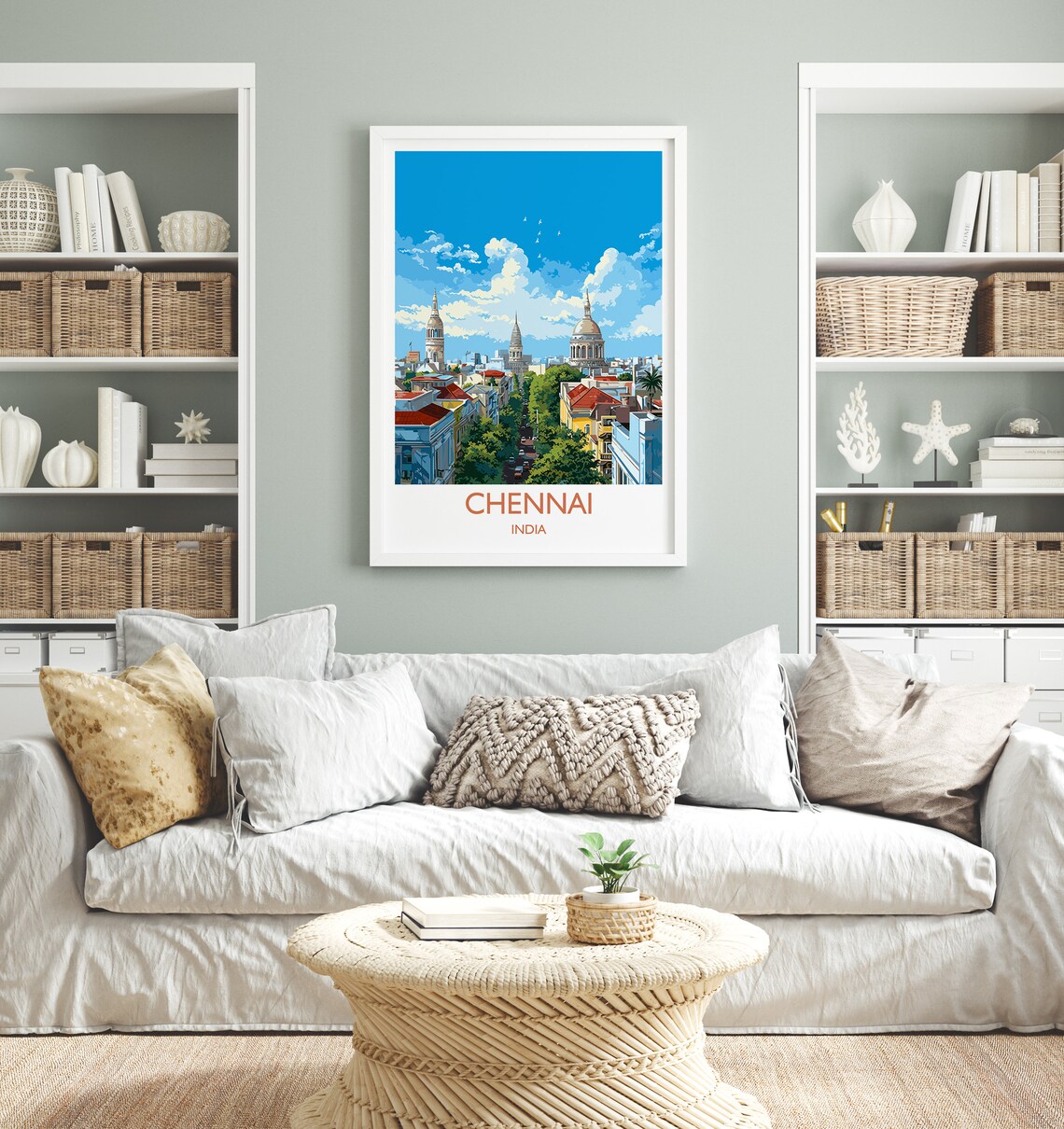 Chennai Travel Poster, India Wall Art Print - Image 4