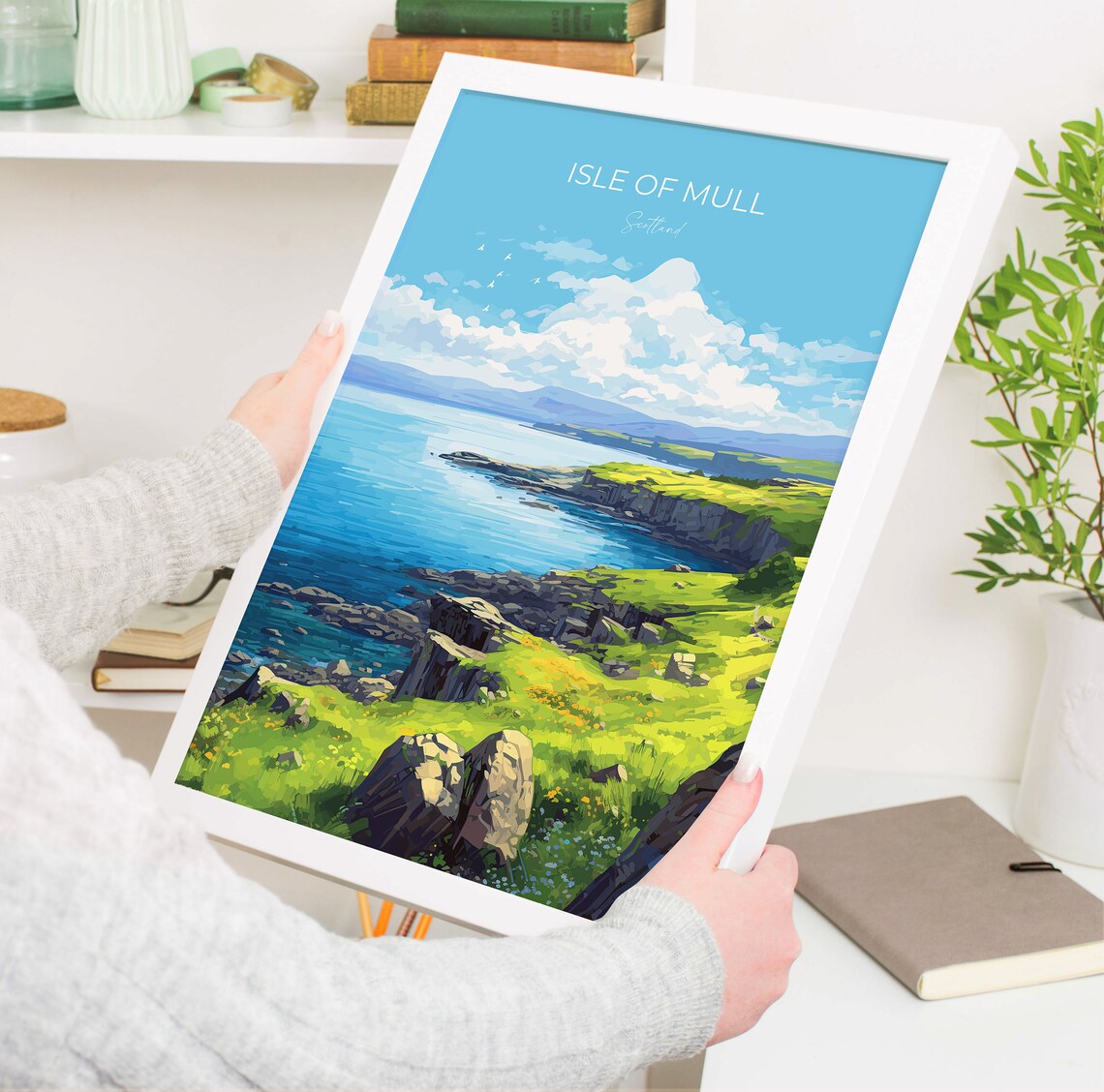 Isle Of Mull Travel Poster, Scotland Wall Art Print - Image 5