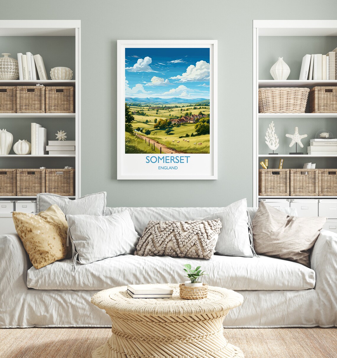 Somerset Travel Poster, England Wall Art Print - Image 4