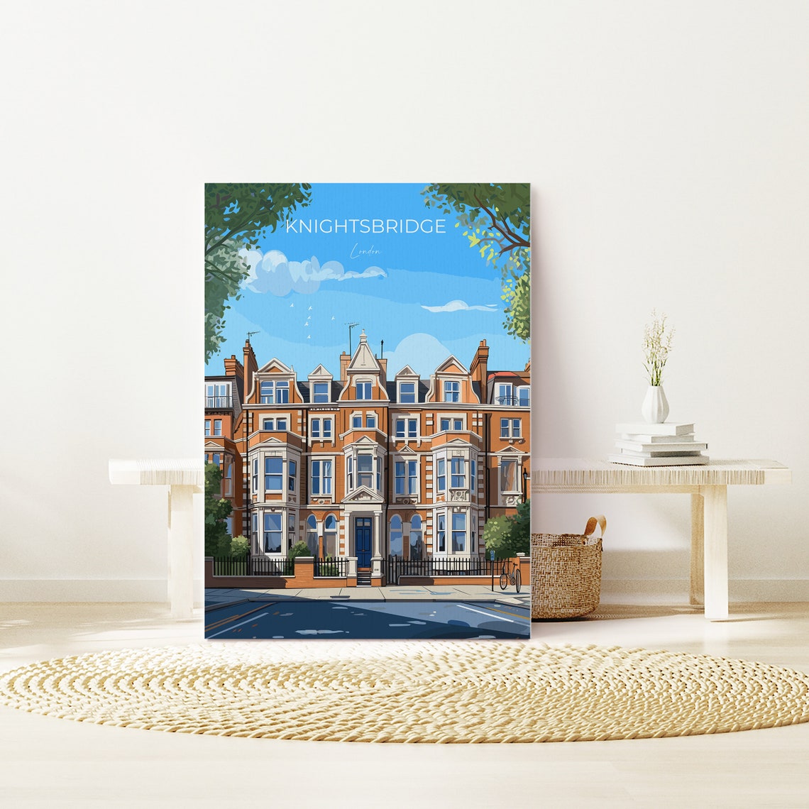 Knightsbridge Travel Poster Wall Art Travel Print Of Knightsbridge London Poster Knightsbridge Gift Art London Art Lovers Uk Travel Gift - Image 3