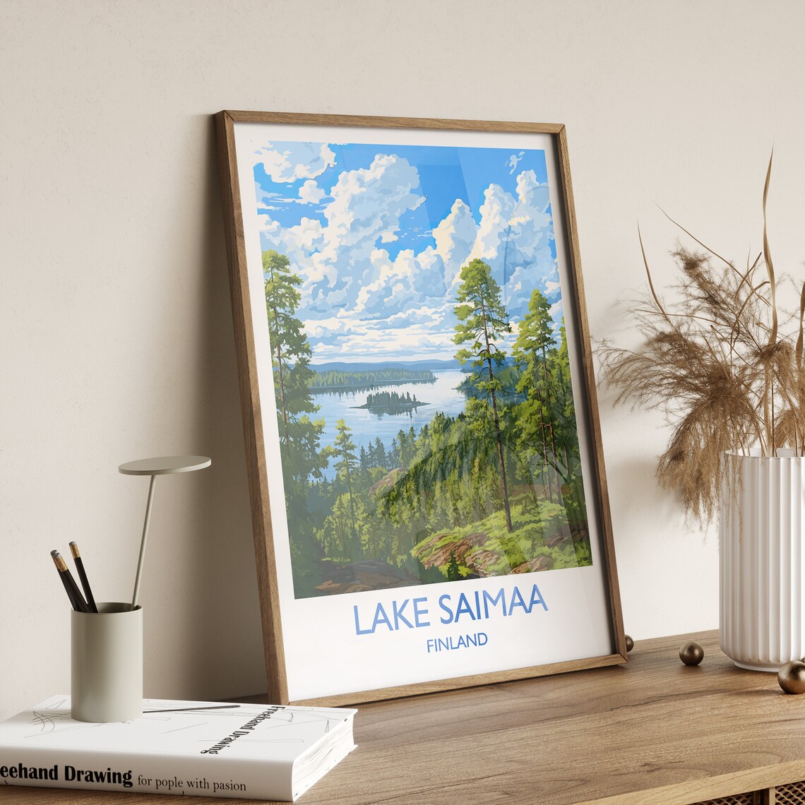 Lake Saimaa Finland Pine Forest Lakeland Islands Scenic Poster - Image 3
