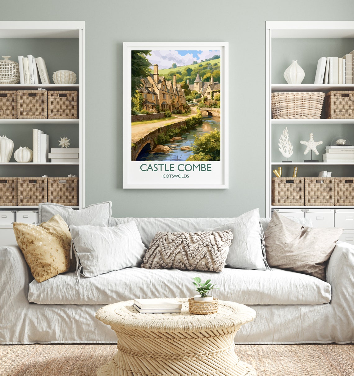 Castle Combe Cotswolds England Stone Village Stream Art Poster - Image 4