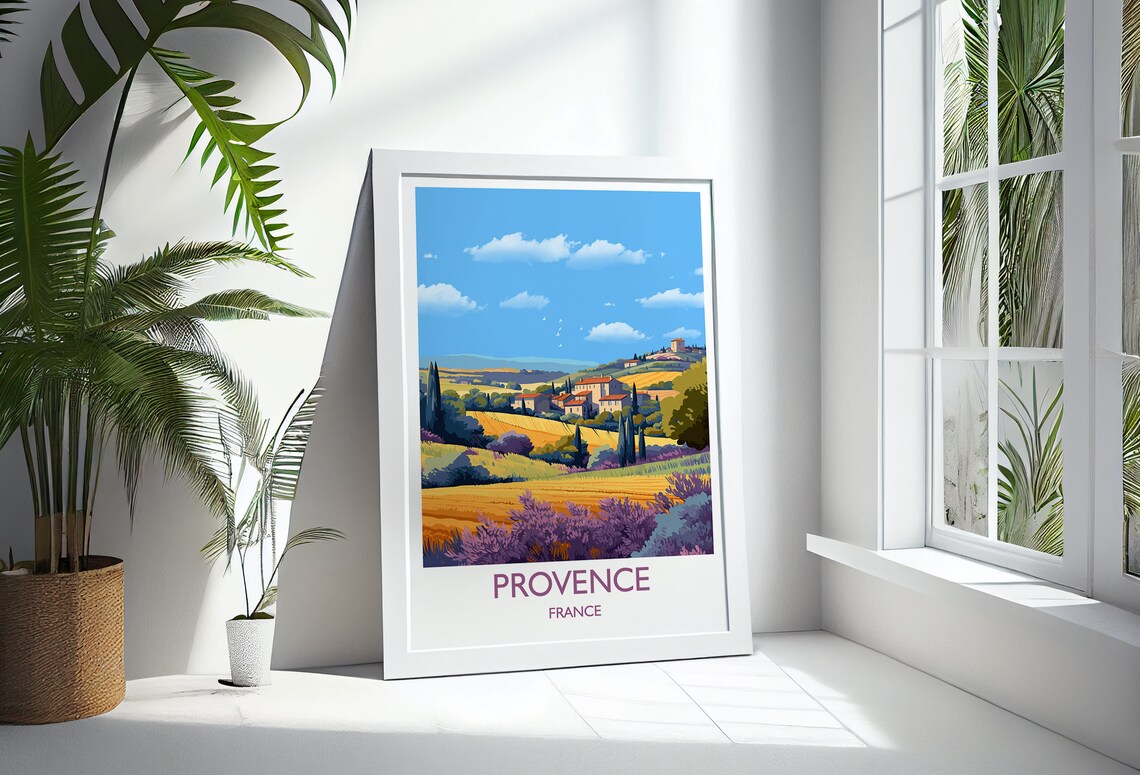 Provence France Travel Gift Wall Art Print - Image 3