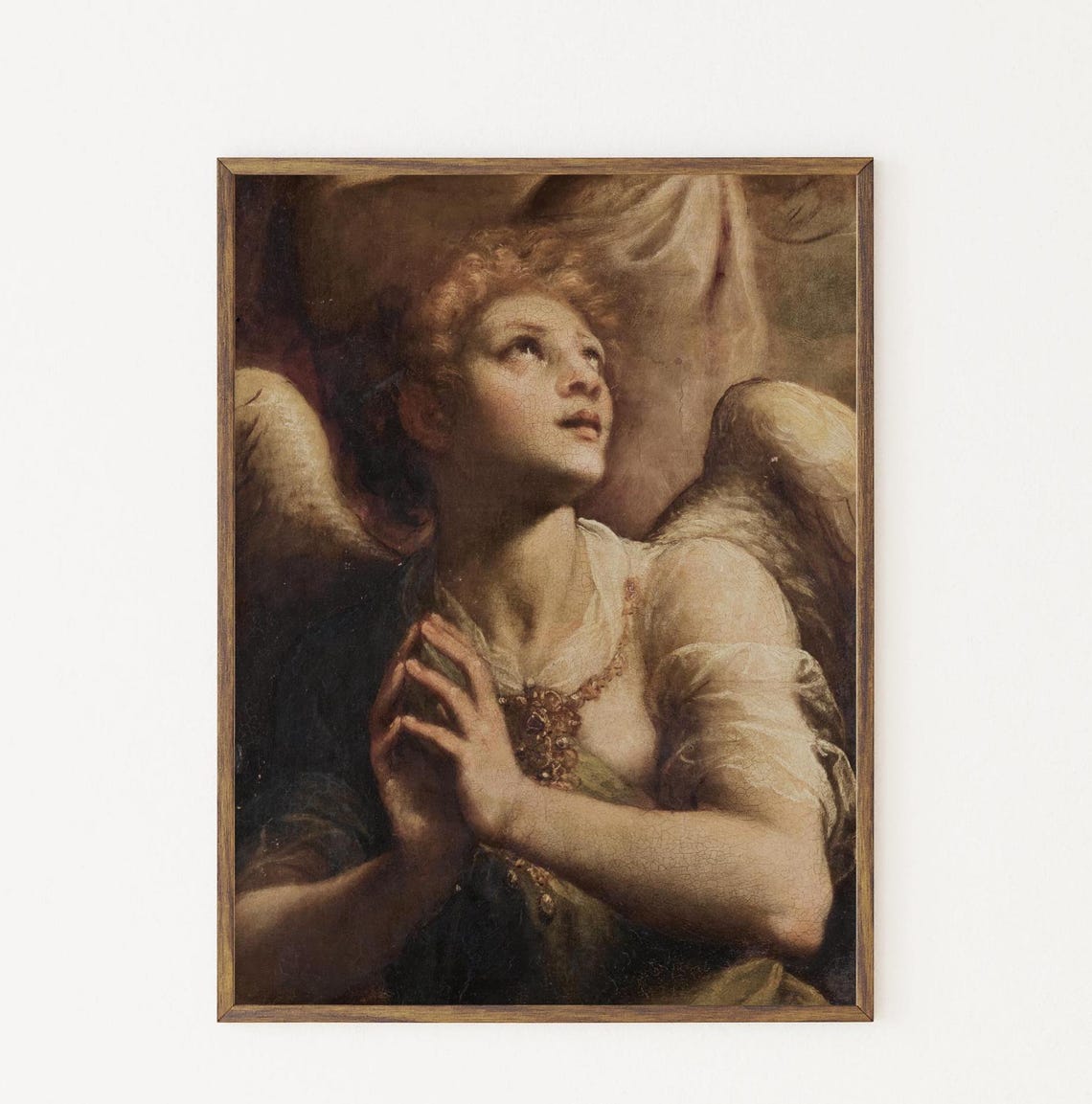 Baroque Angel Oil Painting Classical Christian Antique Wall Art Poster - Image 2