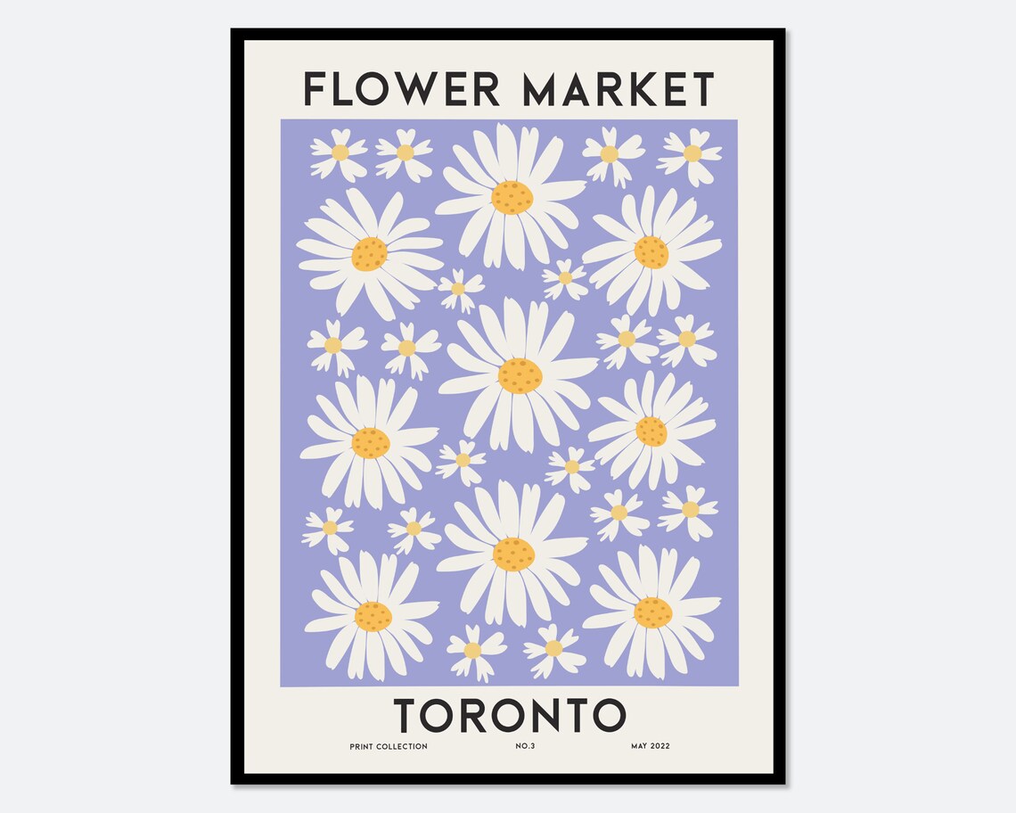 Flower Market Toronto Botanical Art Print