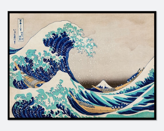 The Great Wave Off Kanagawa, Vintage Japanese Art Print