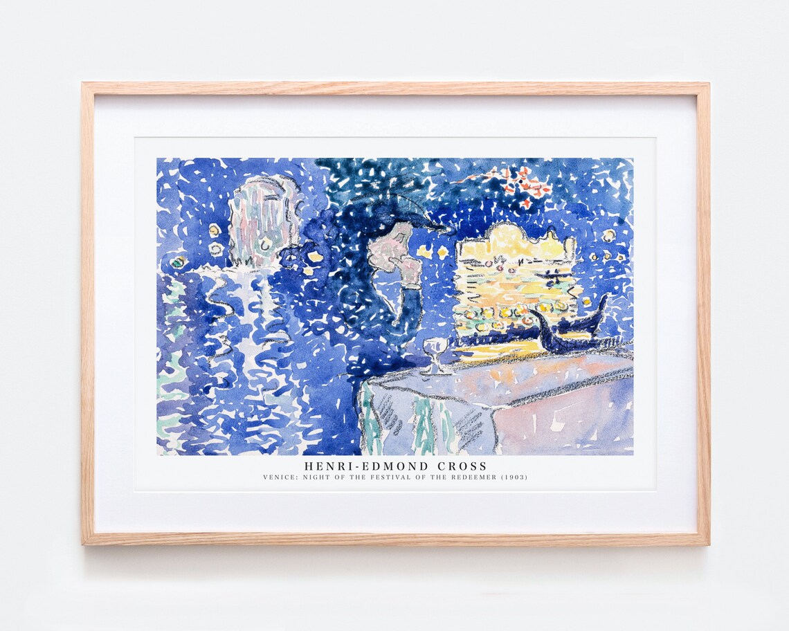 Henri Edmond Cross Venice Night Festival Redeemer 1903 Poster