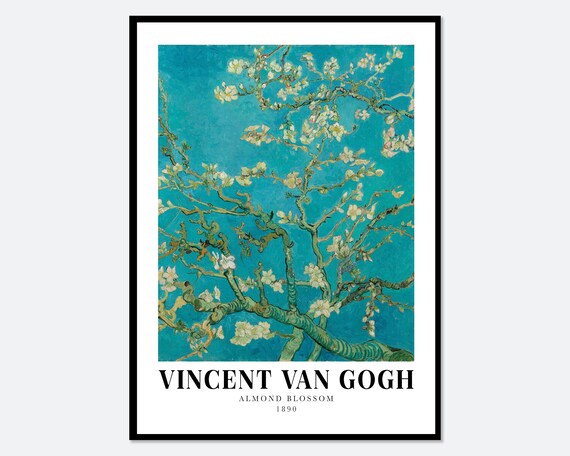 Van Gogh Almond Blossom 1890 Vintage Art Print