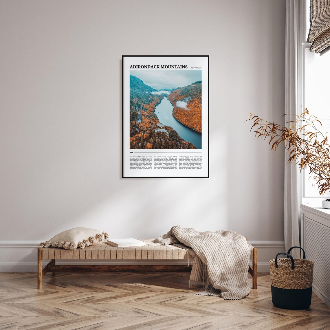 Adirondack Mountains Travel Poster, New York Usa - Image 4