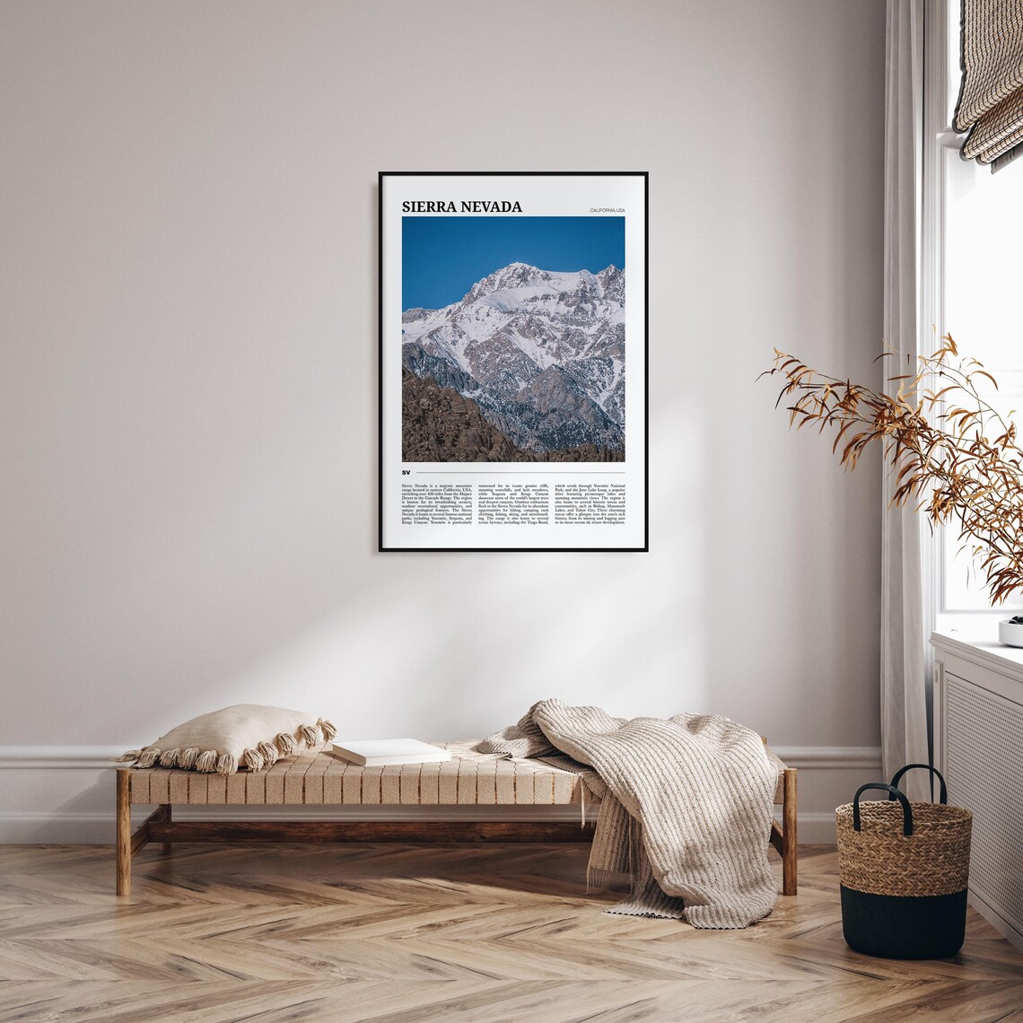 Sierra Nevada Travel Poster, California Wall Art Print - Image 4