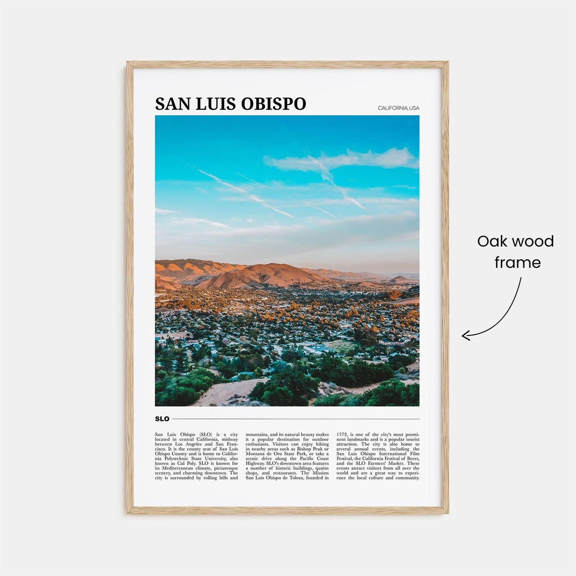 San Luis Obispo Photo Travel Poster - Image 3