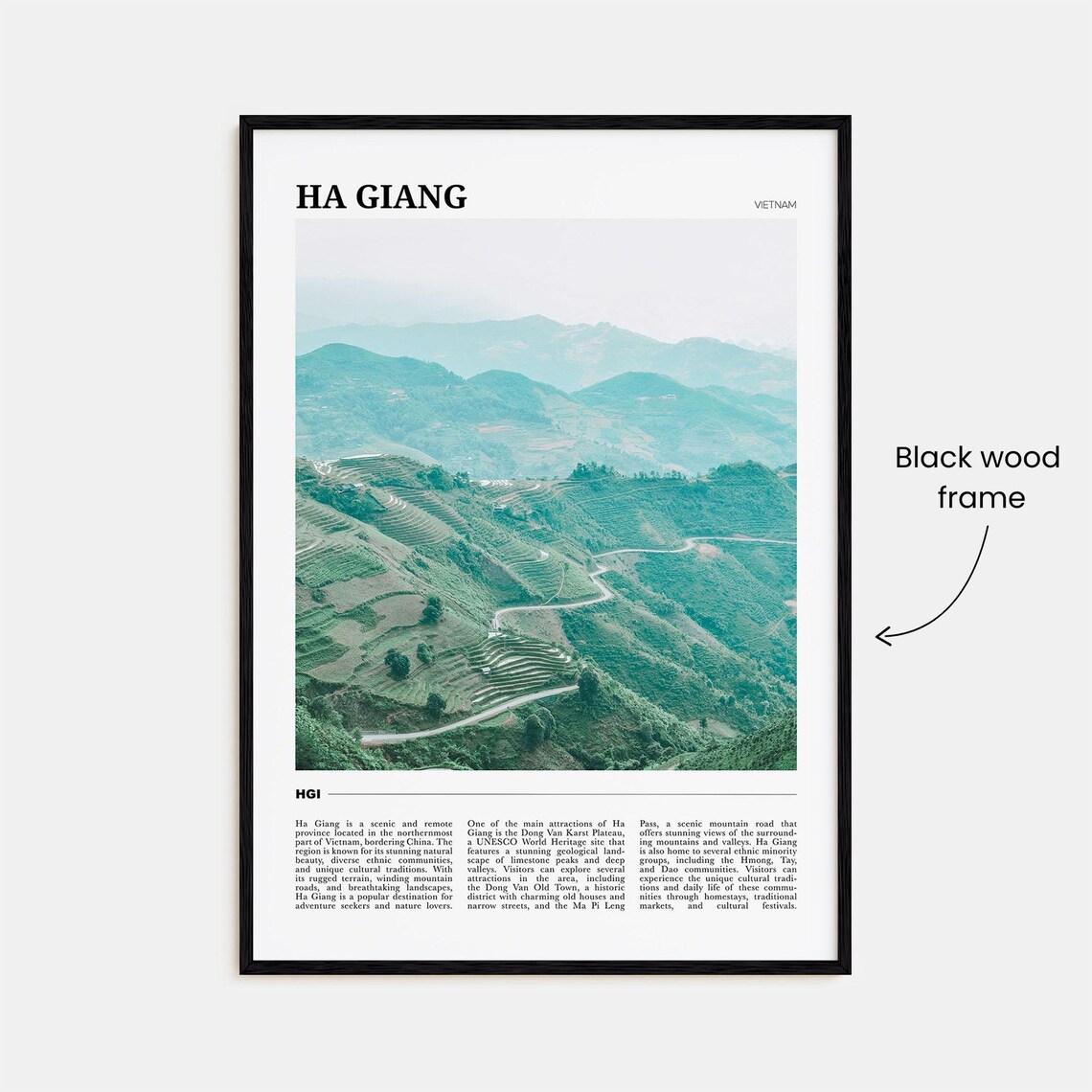 Ha Giang Travel Poster, Vietnam Wall Art Print - Image 2