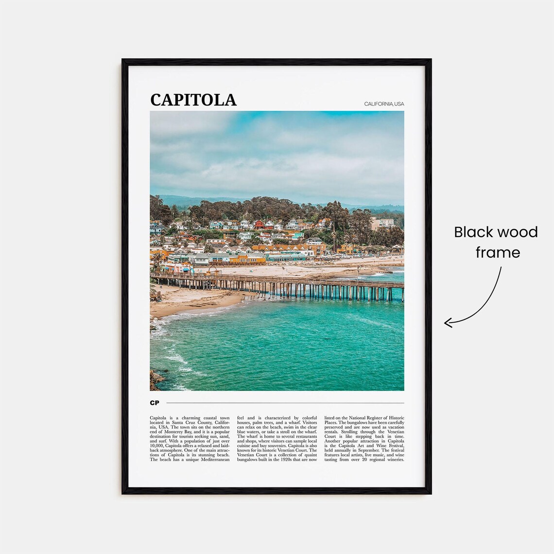 Capitola Travel Poster, California USA Art Print - Image 2