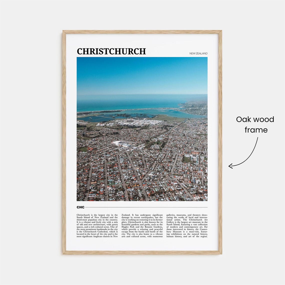 Christchurch Travel Poster Christchurch Wall Art Christchurch Poster Print Christchurch Photo Christchurch Decor New Zealand - Image 3