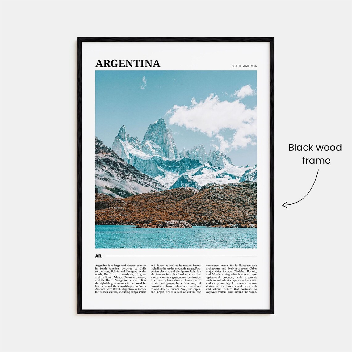 Argentina Travel Poster, South America Art Print - Image 2