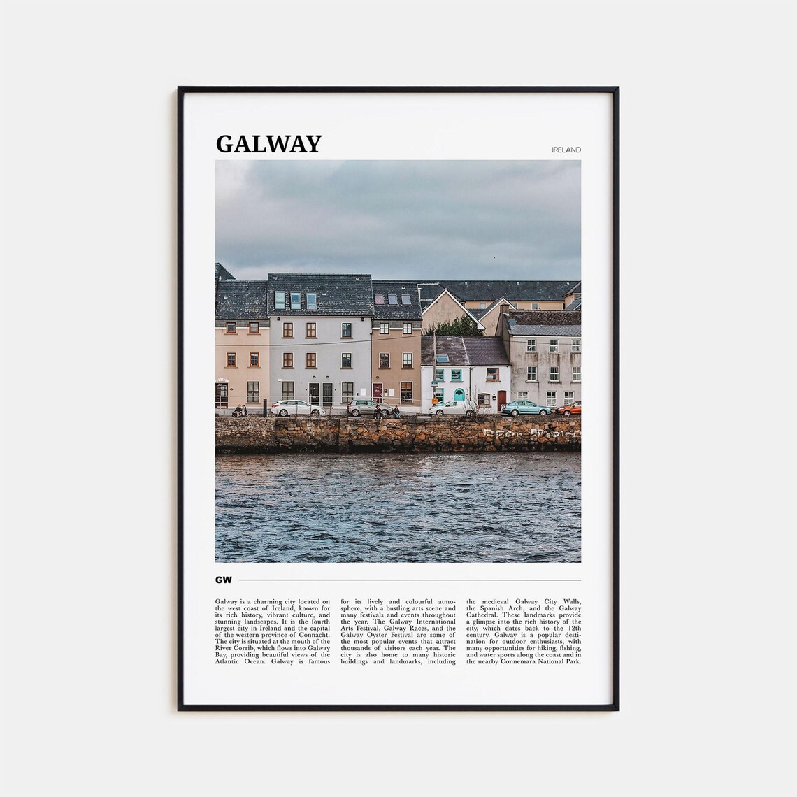 Galway Travel Poster, Ireland Travel Poster