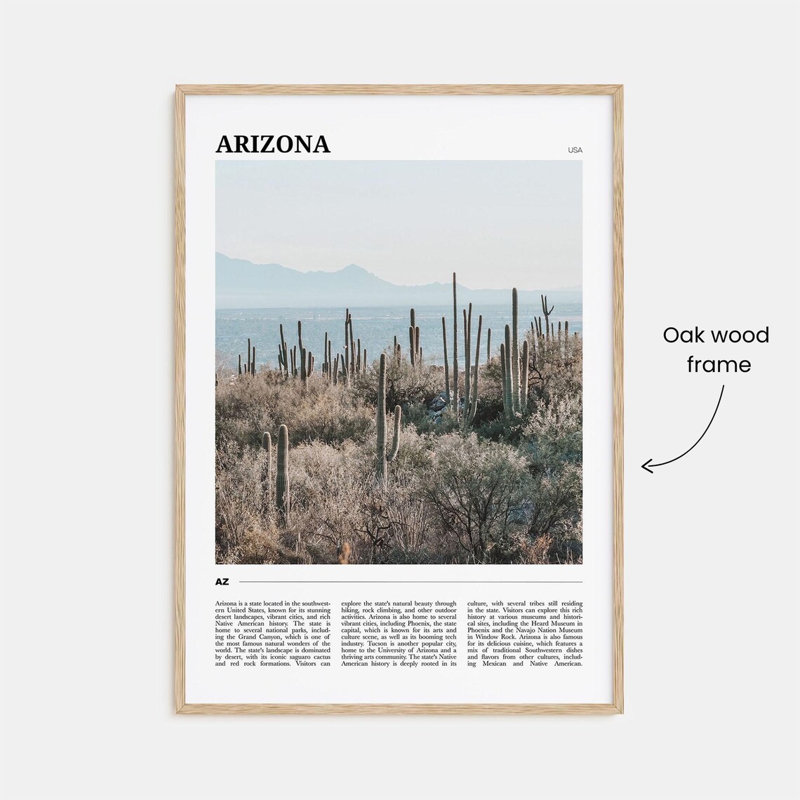 Arizona Travel Poster No 3 Arizona Wall Art Arizona Poster Print Arizona Photo Arizona Decor Usa - Image 3