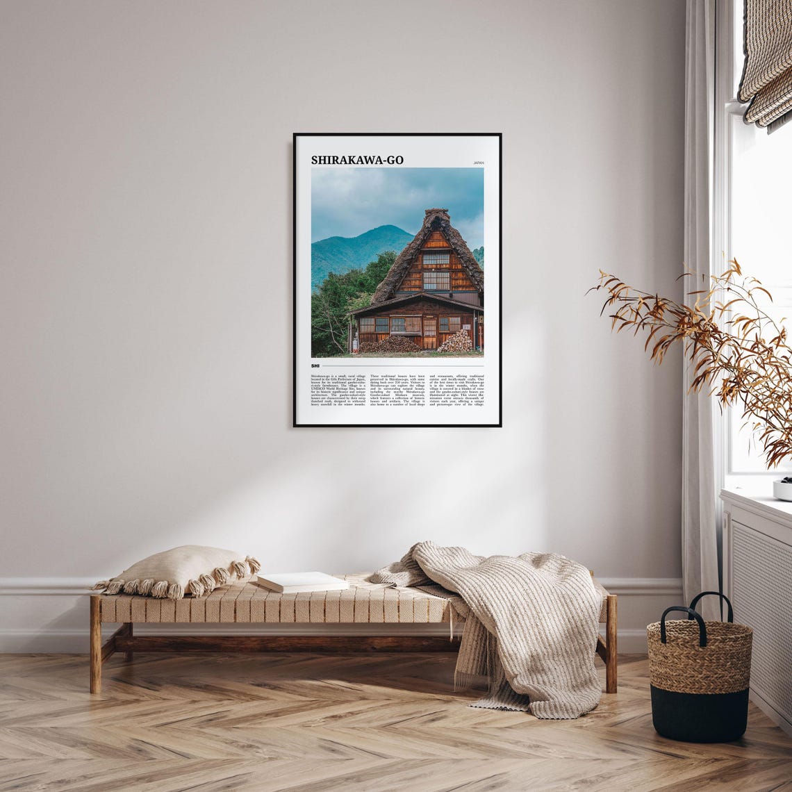 Shirakawa Go Travel Poster Shirakawa Go Wall Art Shirakawa Go Poster Print Shirakawa Go Photo Shirakawa Go Decor Japan - Image 4