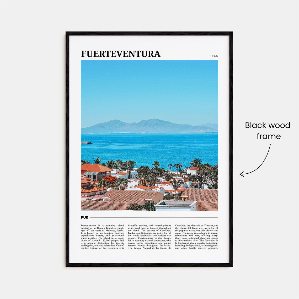 Fuerteventura Travel Poster Fuerteventura Wall Art Fuerteventura Poster Print Fuerteventura Photo Fuerteventura Decor Spain - Image 2