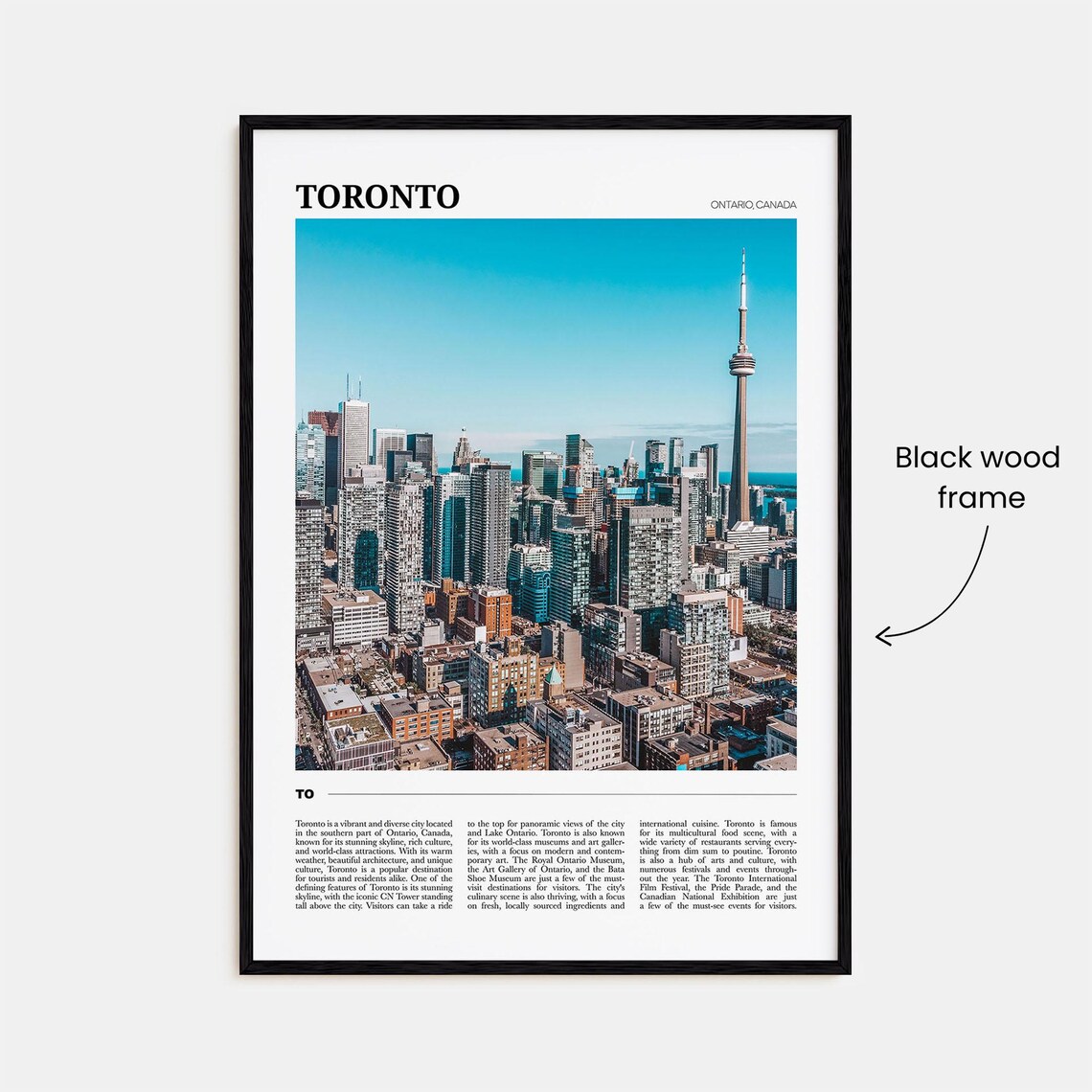 Toronto Travel Poster, Ontario Canada Travel Poster - Image 2