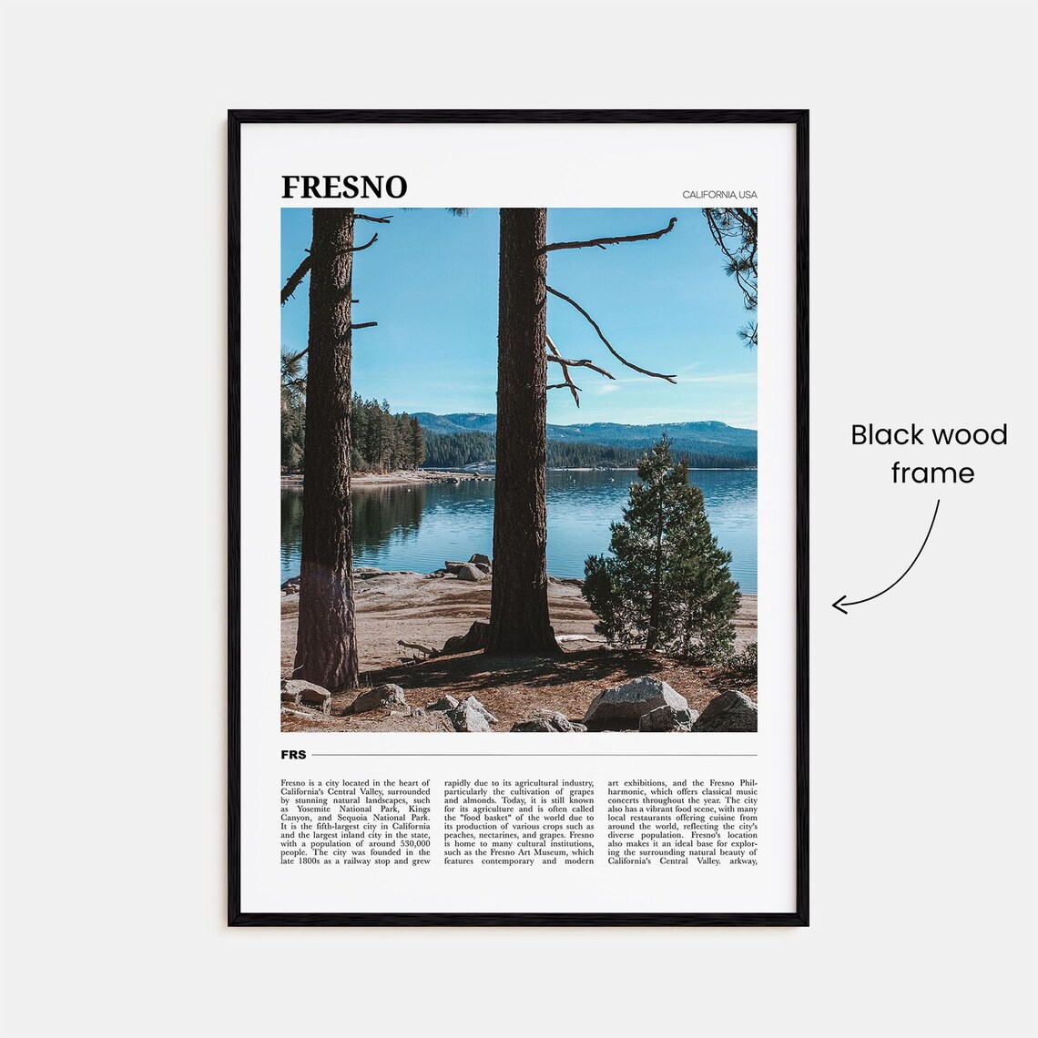 Fresno Travel Poster, California USA Art Print - Image 2