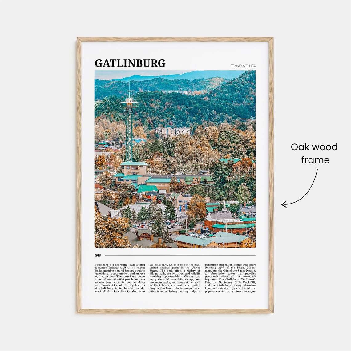 Gatlinburg Travel Poster, Tennessee USA Art Print - Image 3