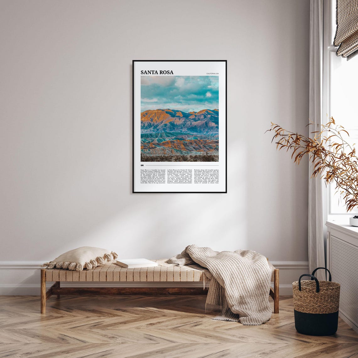 Santa Rosa Travel Poster No 1 Santa Rosa Wall Art Santa Rosa Poster Print Santa Rosa Photo Santa Rosa Decor California Usa - Image 4