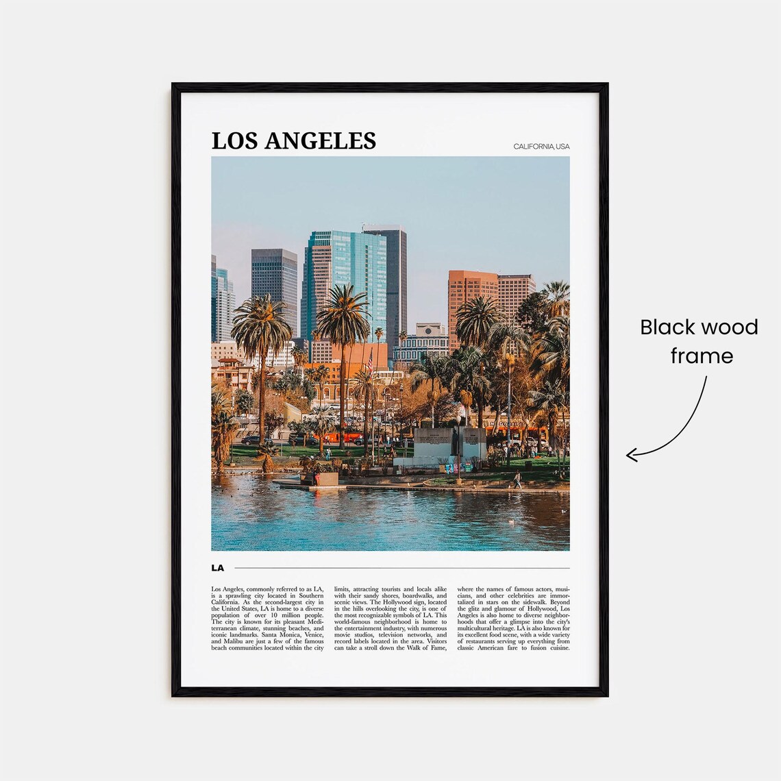 Los Angeles Travel Poster No. 1, California Travel Poster - Image 2