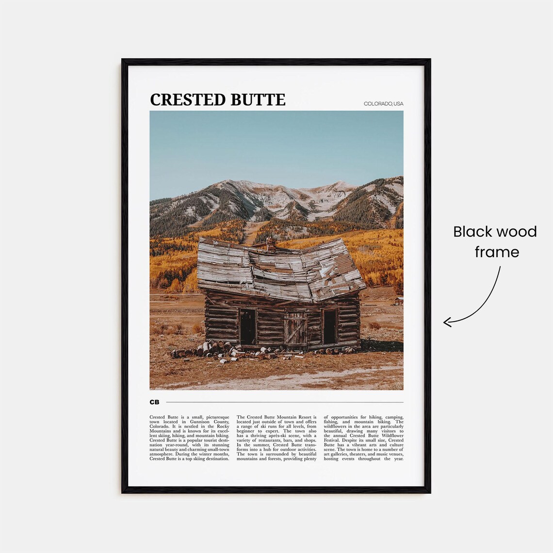 Crested Butte Travel Poster, Colorado USA - Image 2