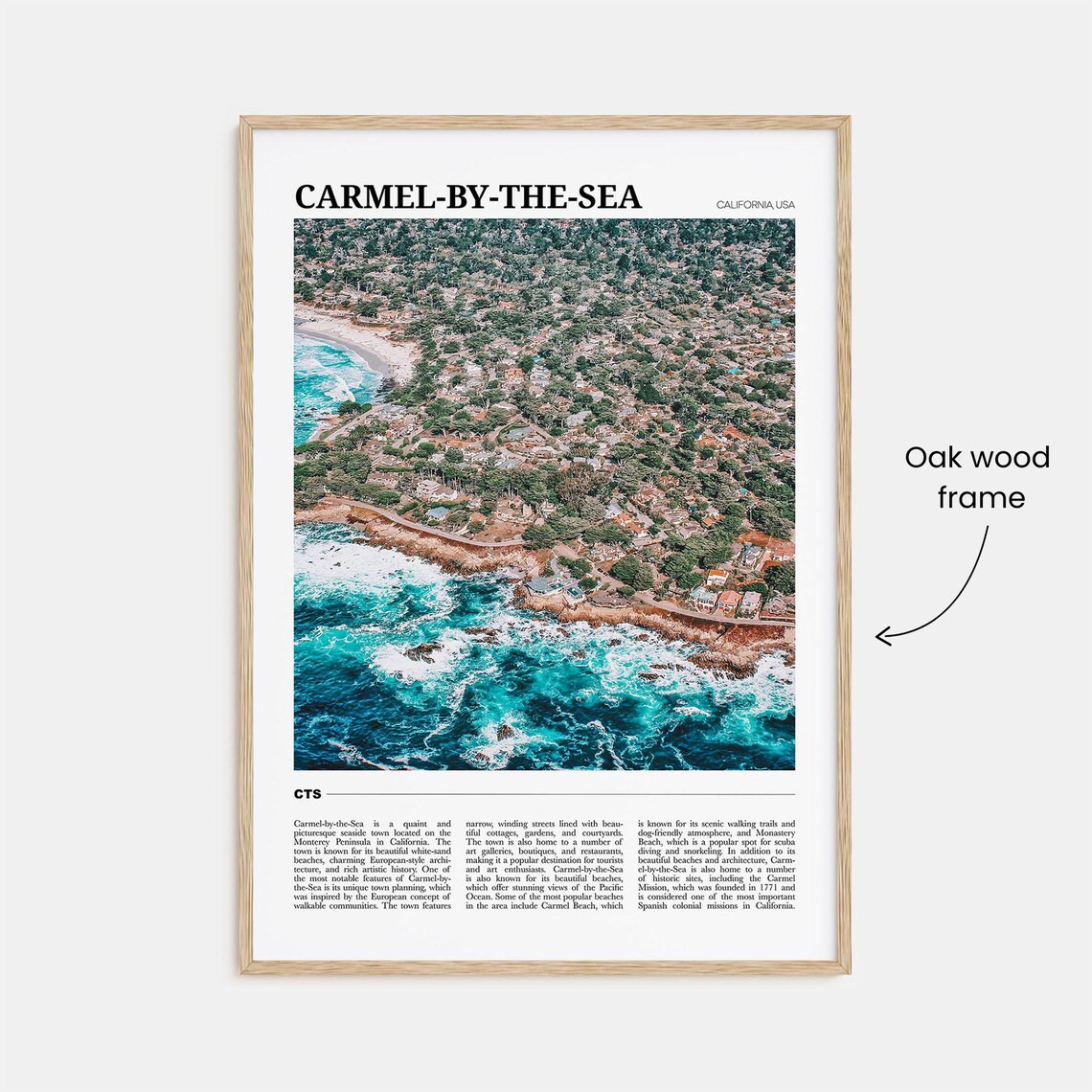 Carmel By The Sea Travel Poster, California USA - Image 3
