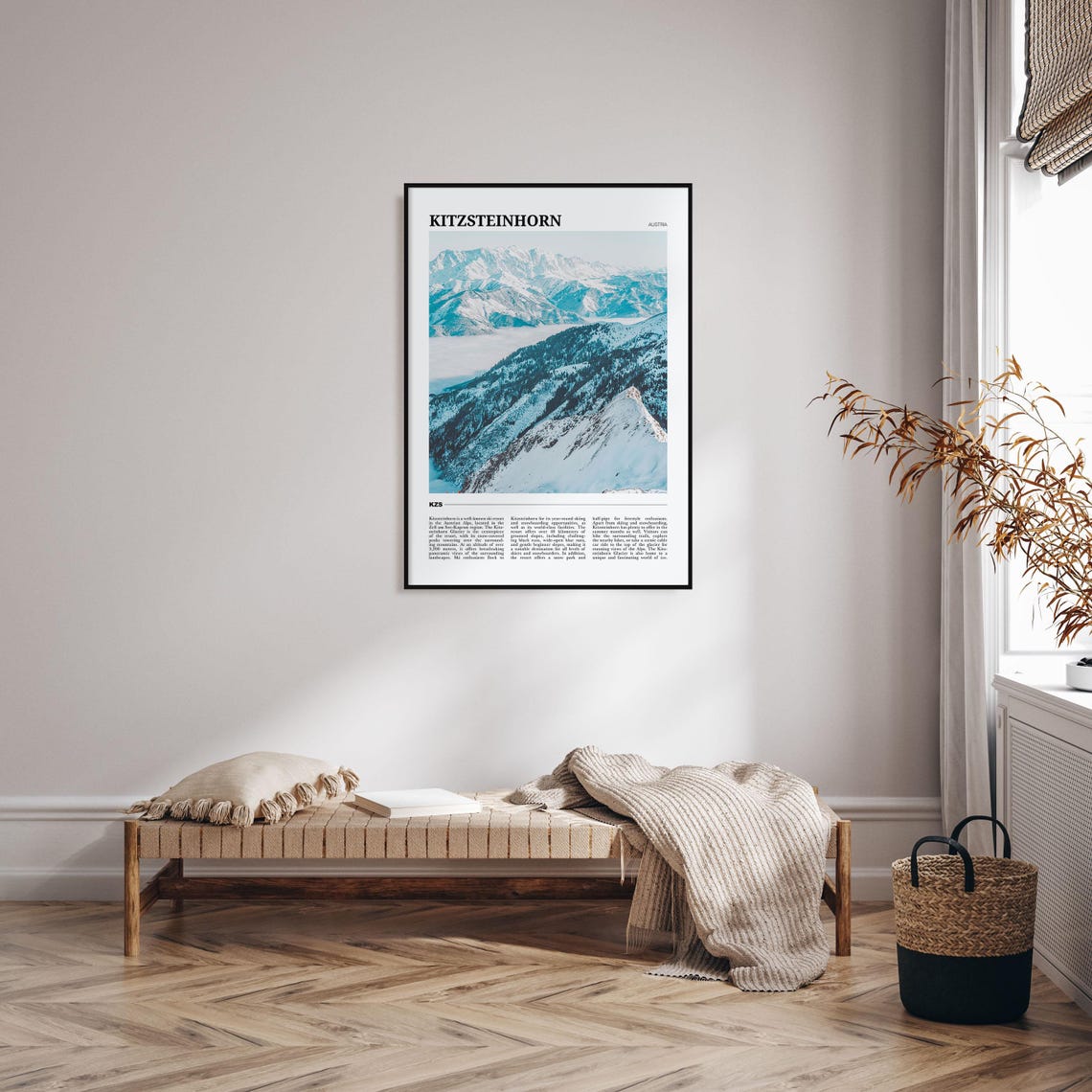 Kitzsteinhorn Austria Snowy Alpine Peaks Glacier Ski Resort Poster - Image 4