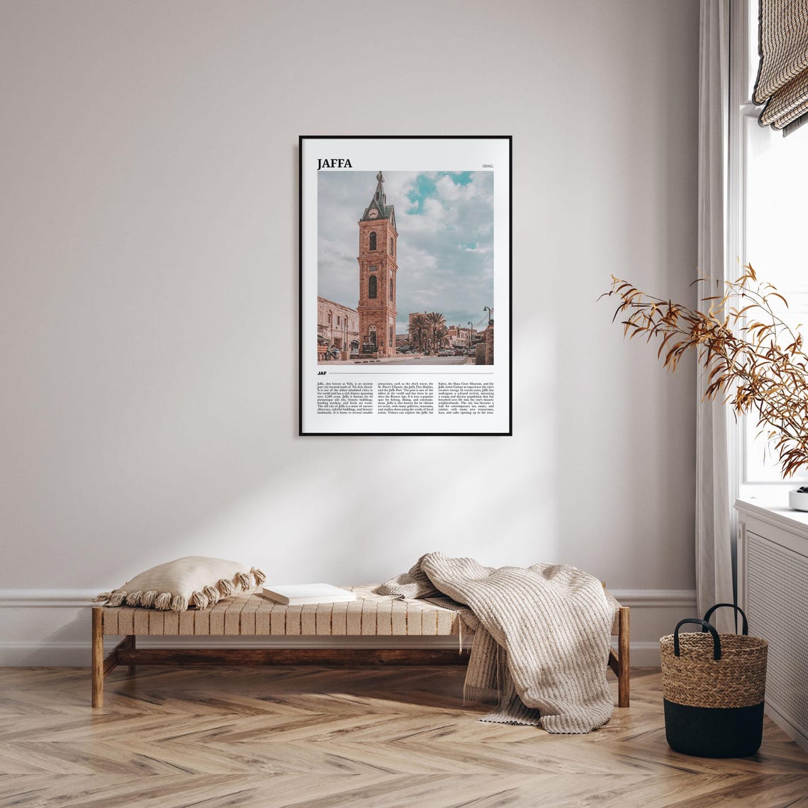 Jaffa Israel Historic Ottoman Clock Tower Ancient Port City Poster - Image 4