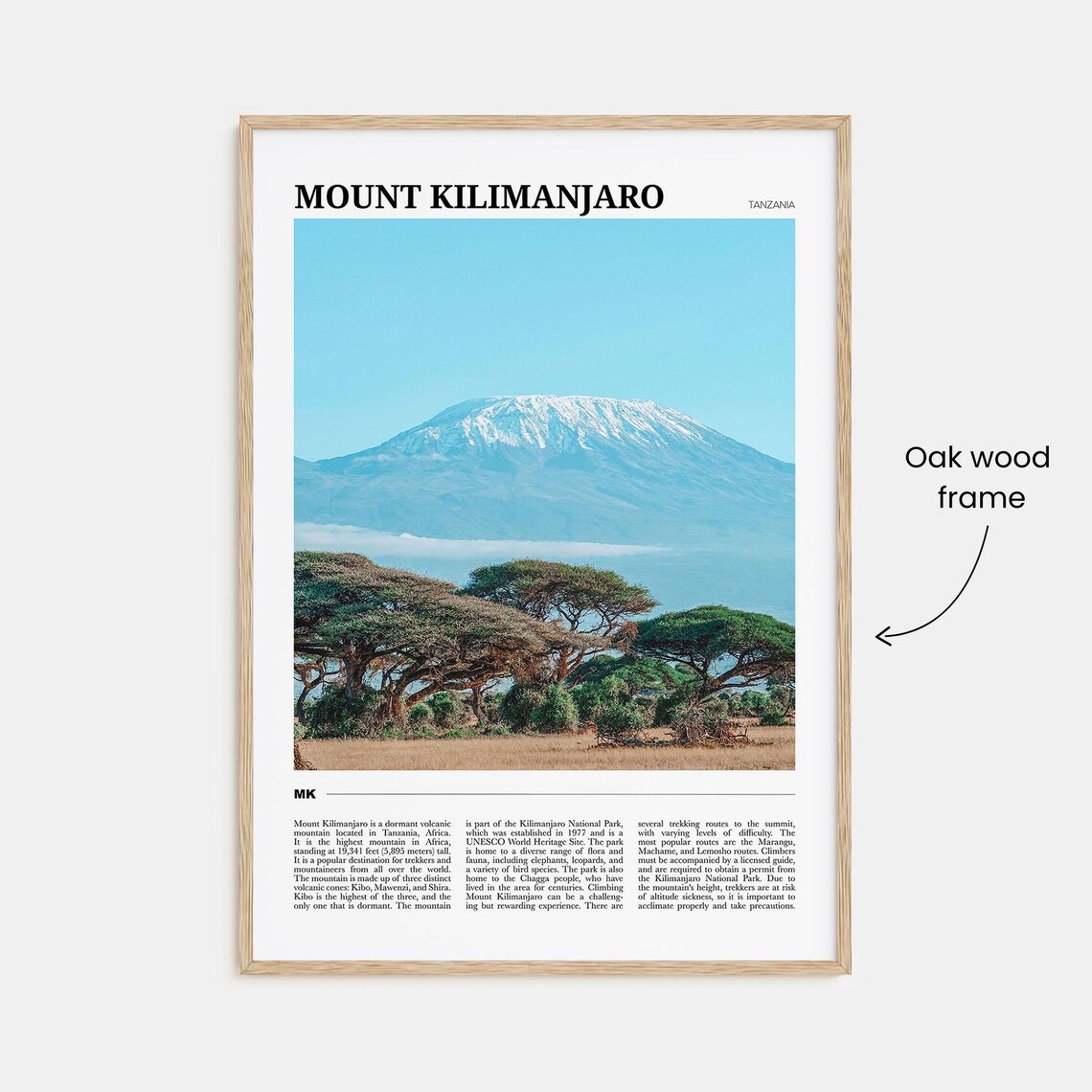 Mount Kilimanjaro Photo Decor Poster Print - Image 3