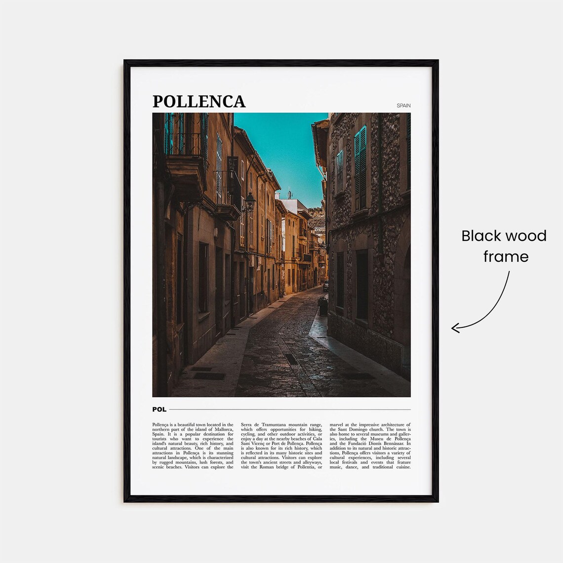 Pollenca Travel Poster, Spain Wall Art Print - Image 2
