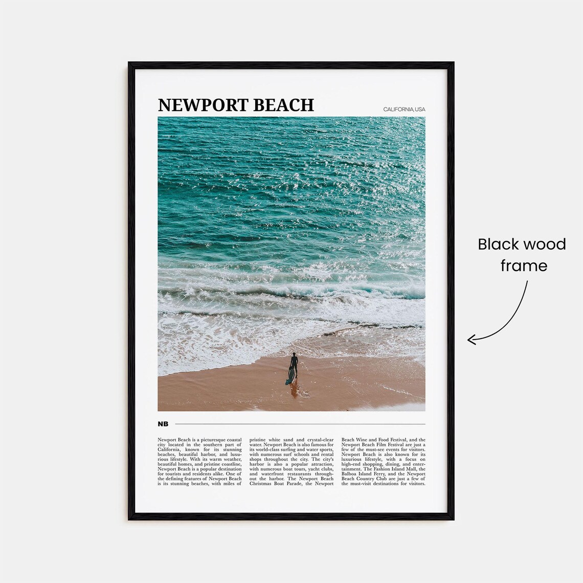 Newport Beach Travel Poster, California USA - Image 2