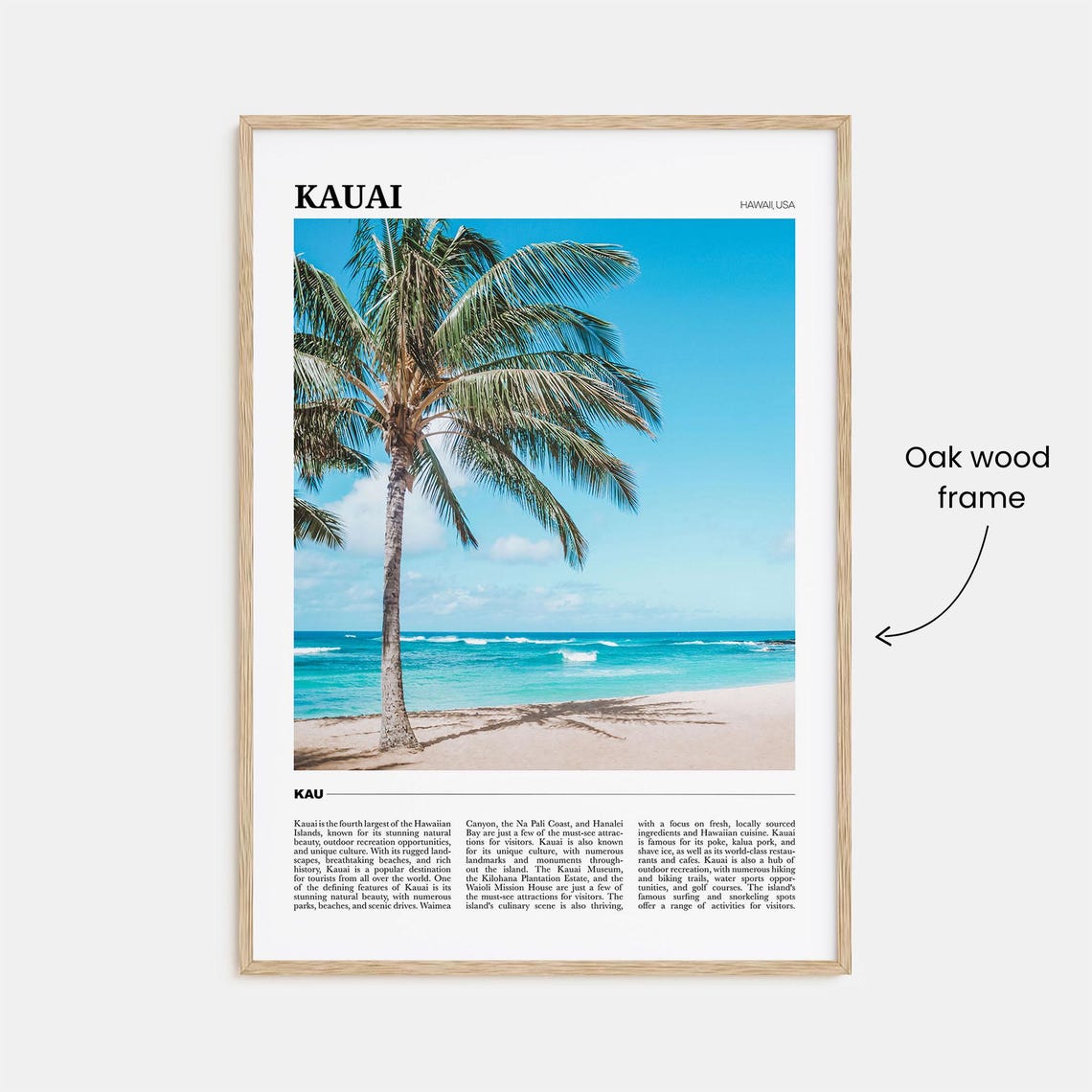 Kauai Travel Poster No 2 Kauai Wall Art Kauai Poster Print Kauai Photo Kauai Decor Hawaii Usa - Image 3