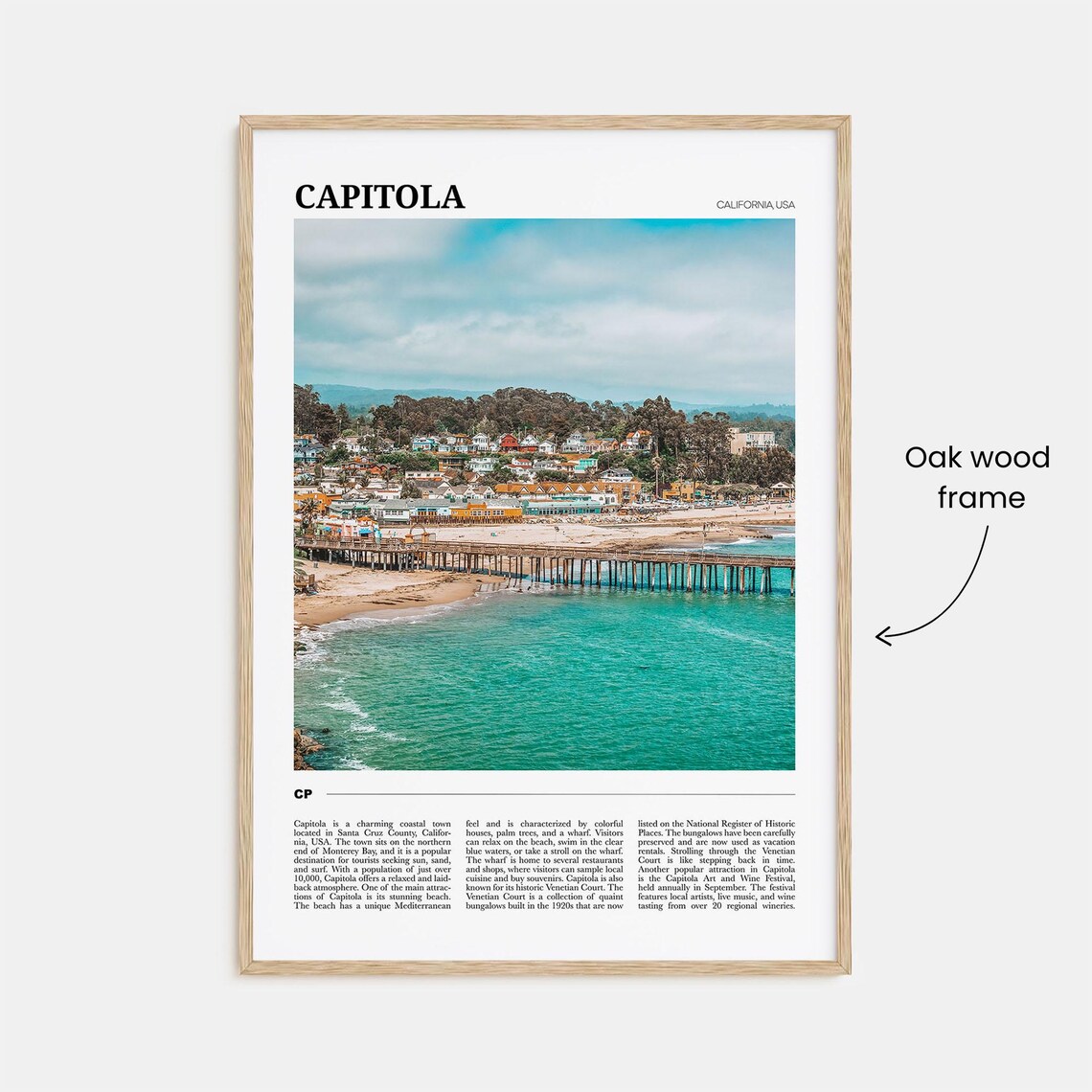 Capitola Travel Poster, California USA Art Print - Image 3
