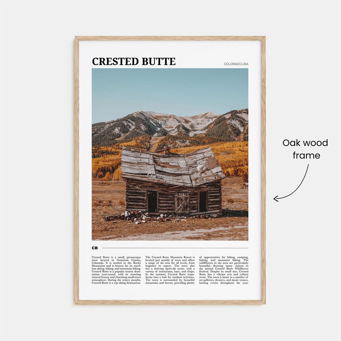 Crested Butte Travel Poster, Colorado USA - Image 3