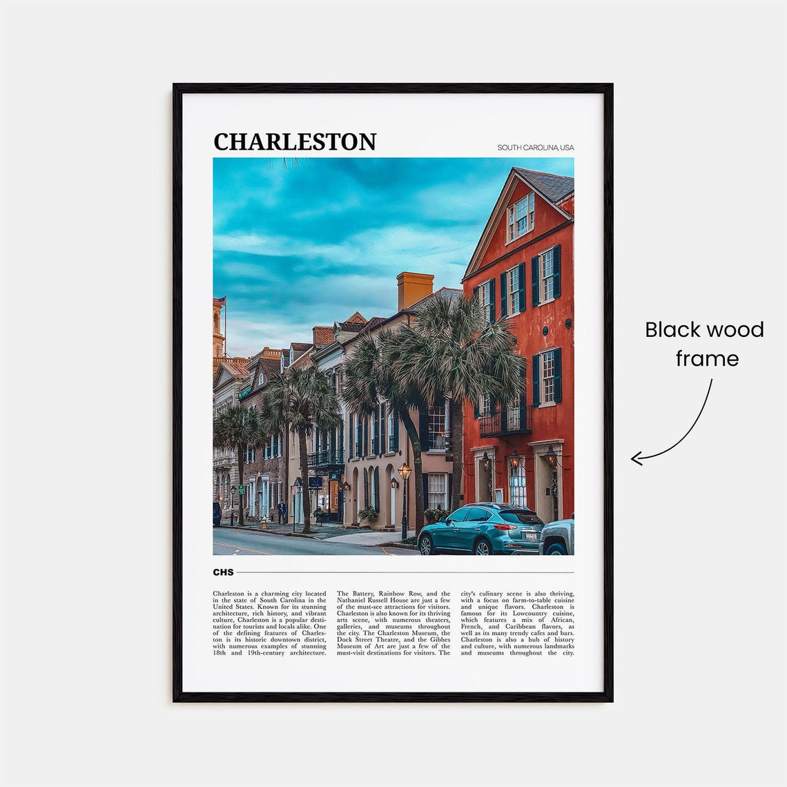 Charleston South Carolina Travel Poster No 1 Charleston South Carolina Wall Art Charleston South Carolina Poster Print Photo Decor Usa - Image 2
