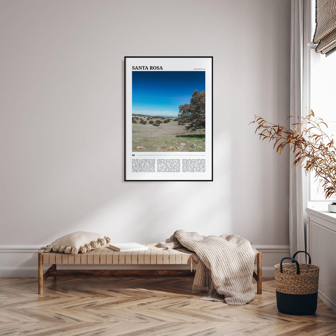 Santa Rosa California Rolling Hills Grassland Landscape Photo Poster - Image 4