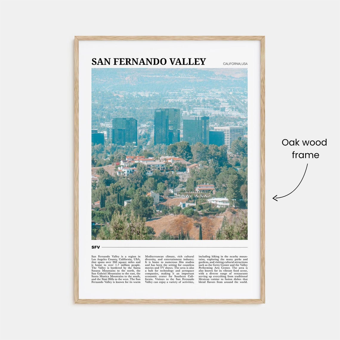 San Fernando Valley Travel Poster No 1 San Fernando Valley Wall Art San Fernando Valley Poster San Fernando Photo San Fernando Decor - Image 3