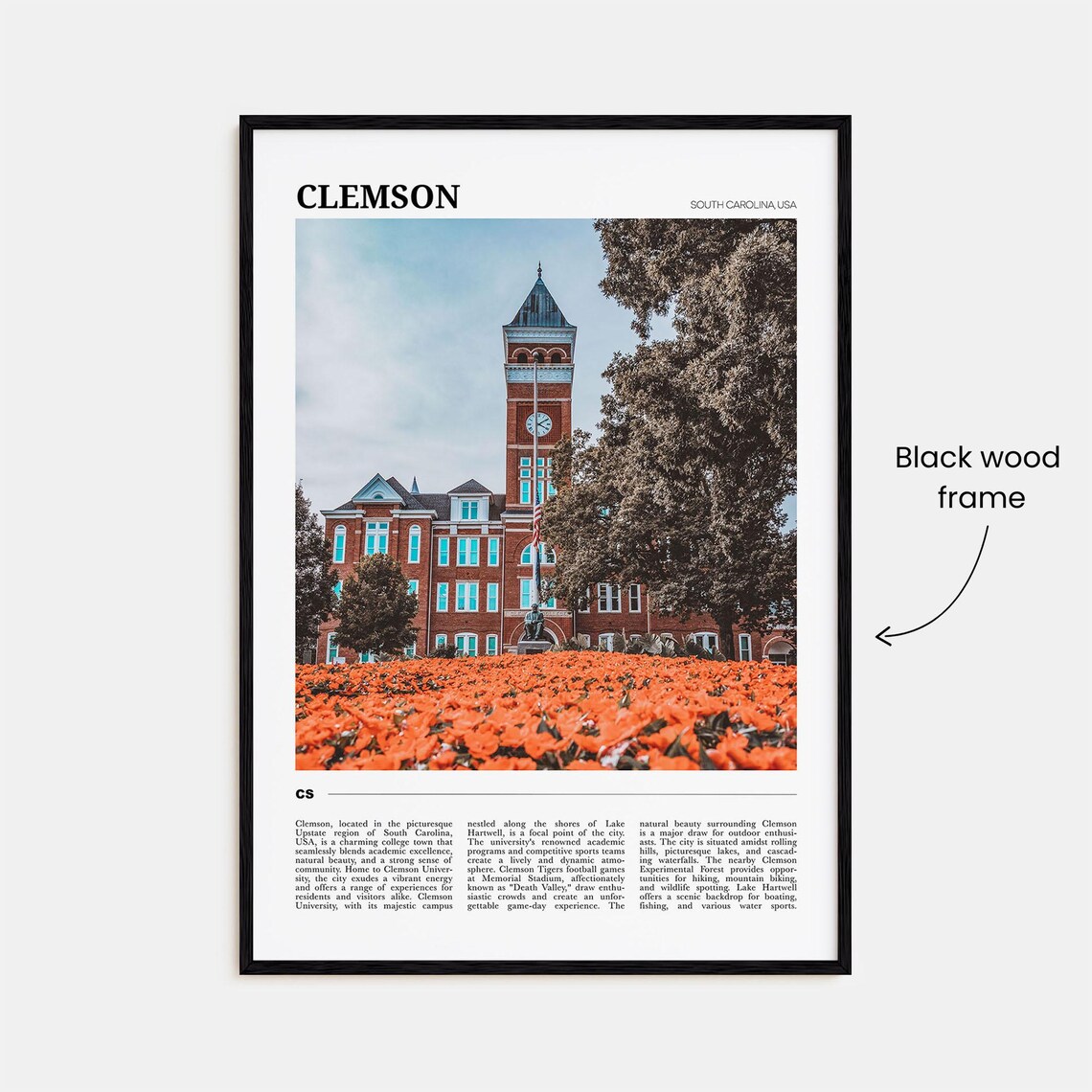 Clemson Travel Poster, South Carolina Art Print - Image 2