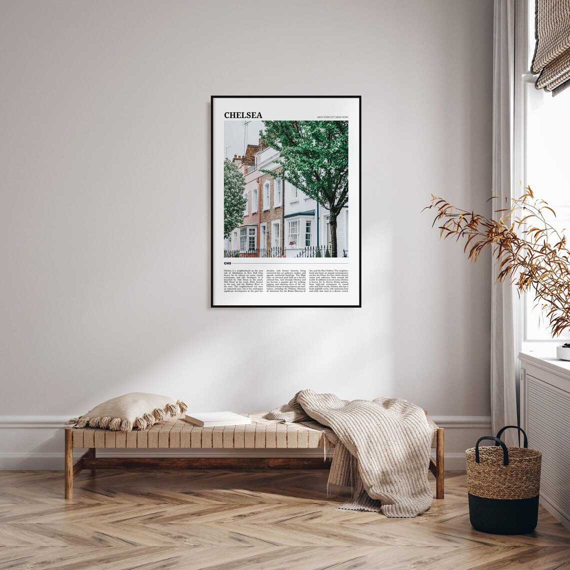 Chelsea New York City Townhouse Street Travel Poster Photo Art - Image 4