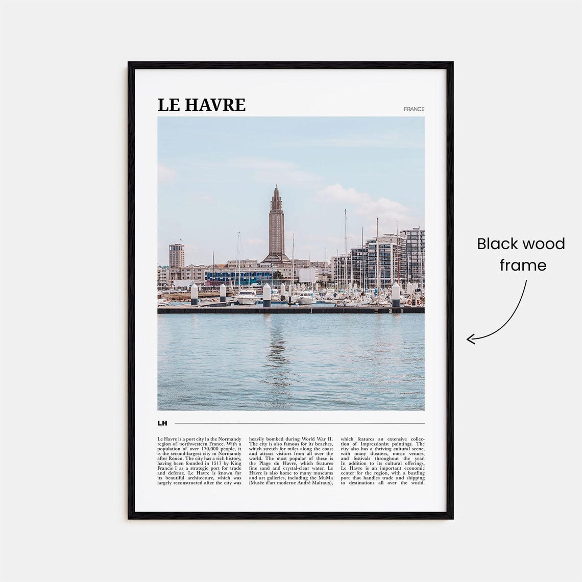 Le Havre Travel Poster Le Havre Wall Art Le Havre Poster Print Le Havre Photo Le Havre Decor France - Image 2