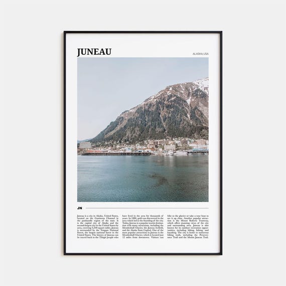 Juneau Travel Poster, Alaska USA Art Print