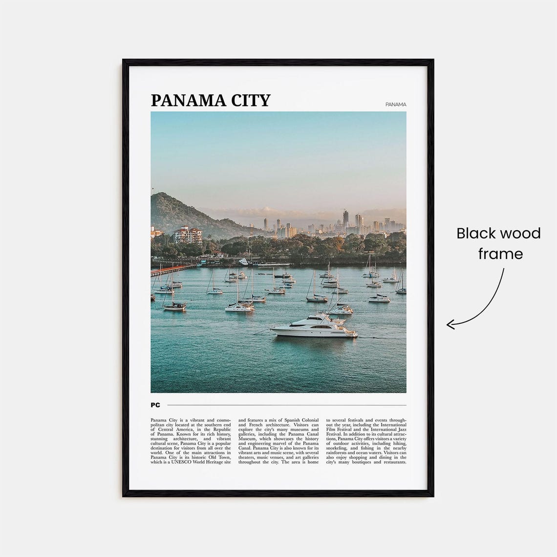 Panama City Travel Poster Panama No 1 Panama City Wall Art Panama City Poster Print Panama City Photo Panama City Decor Panama - Image 2